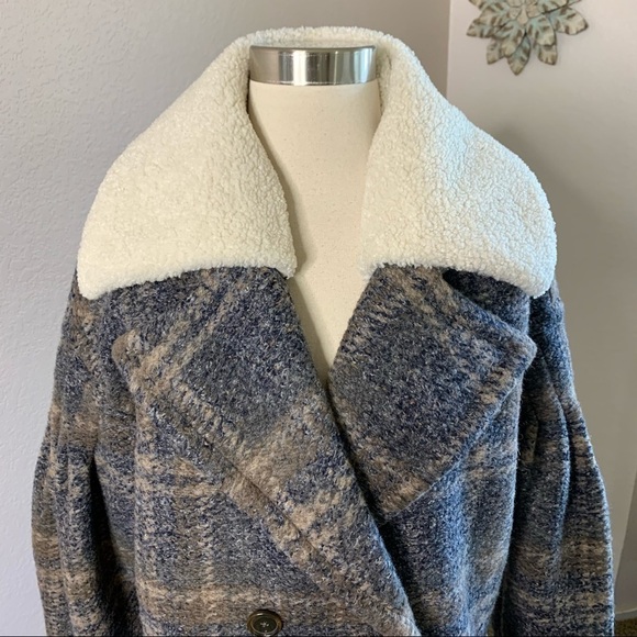 Joie Angalica Midnight Color Wool Blend Coat Med. - Picture 9 of 13